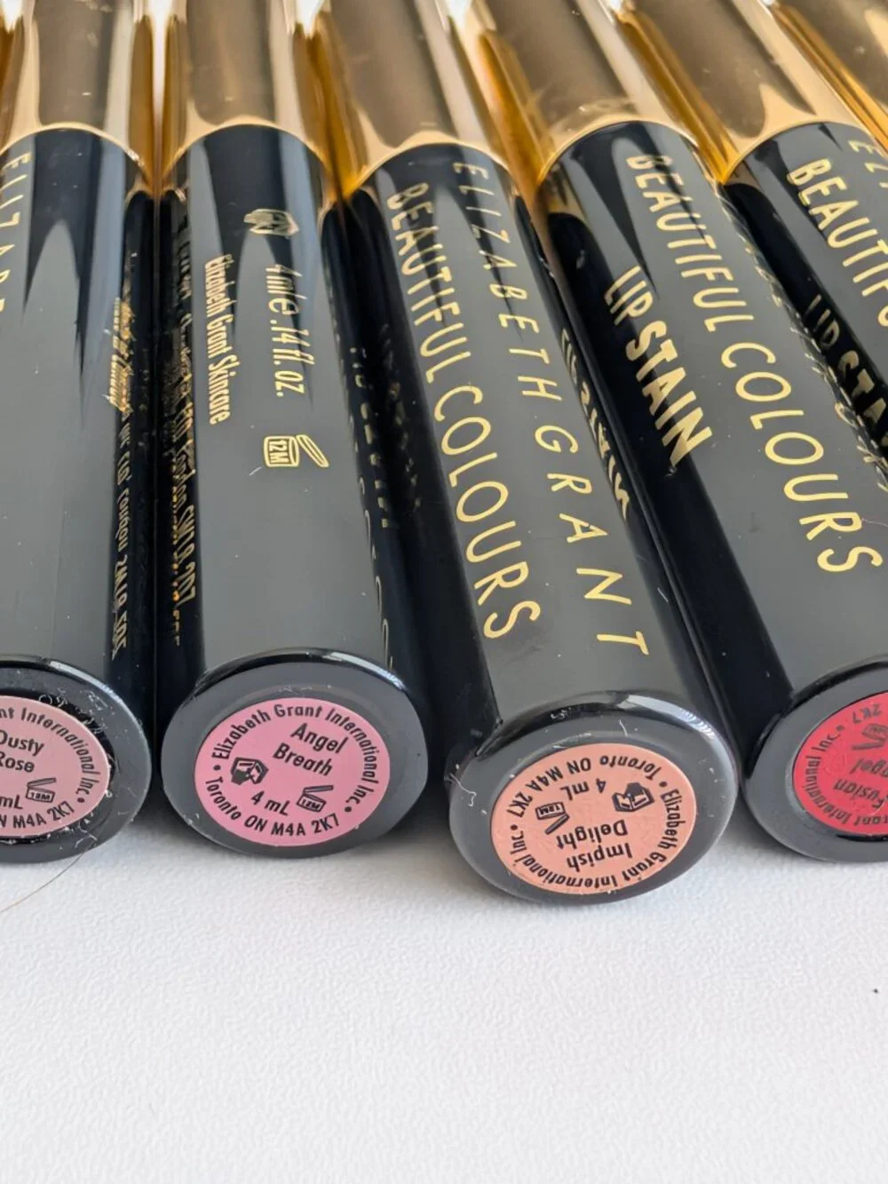 Elizabeth Grant Beautiful Colors Lip Stain 4ml Lot of 7 NOS Assorted Colors
